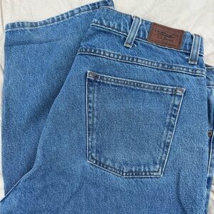 L.L. Bean Straight Leg Blue Jeans